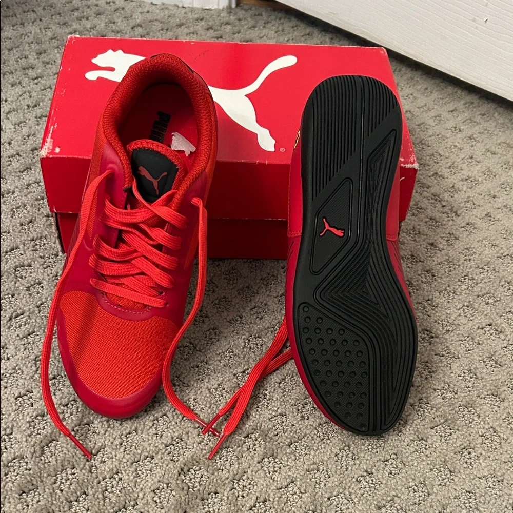 Puma Mens or Womens Ferrari Red Sneakers